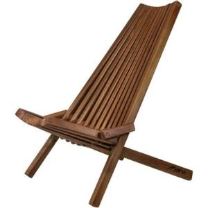 |Slatted Wood Adirondack Chair