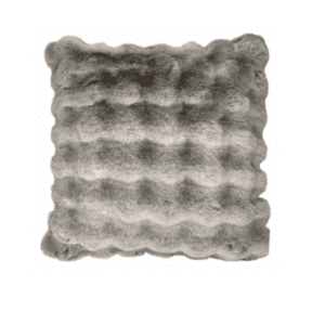 |Luxe Faux Fur Pillow – Gray