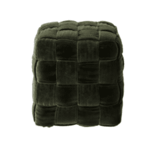| Interlaced Green Ottoman |Interlaced Green Ottoman