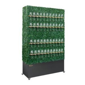 |Champagne Box hedge Wall (glassware not incl.)