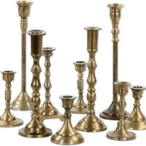 |Brass Candlesticks (includes taper candle of choice)