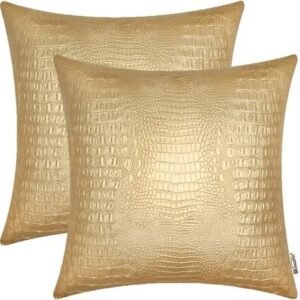 | Alligator Skin Cushion -gold |Alligator Skin Cushion -gold