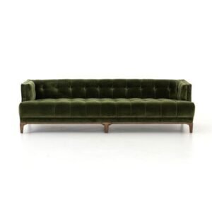 |Tufted Olive Sofa