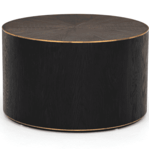 |Wood Bunching Drum Coffee Table – Espresso – Small