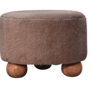 |Faux Fur Ottoman