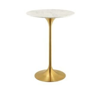 |Highboy – Brushed Brass Base Marble Top