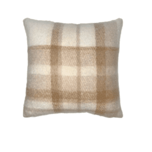 | Cozy Plaid Wool Pillow – Neutral |Cozy Plaid Wool Pillow – Neutral