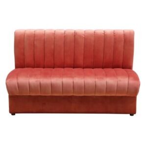 |Banquette Velour Sofa – Red