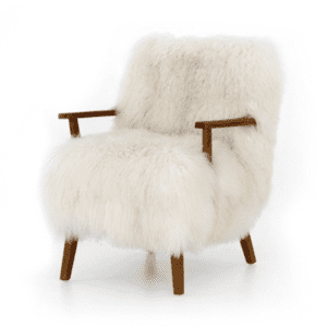 |Sheepskin Accent Chair